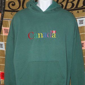 Vintage Rainbow Canada Spellout Hoodie